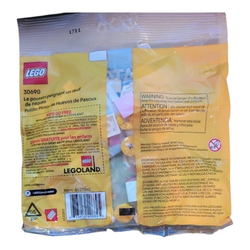 LEGO‎ Creator 30690 Easter Egg Chick Painting Fun Building Toy 65 Pcs New